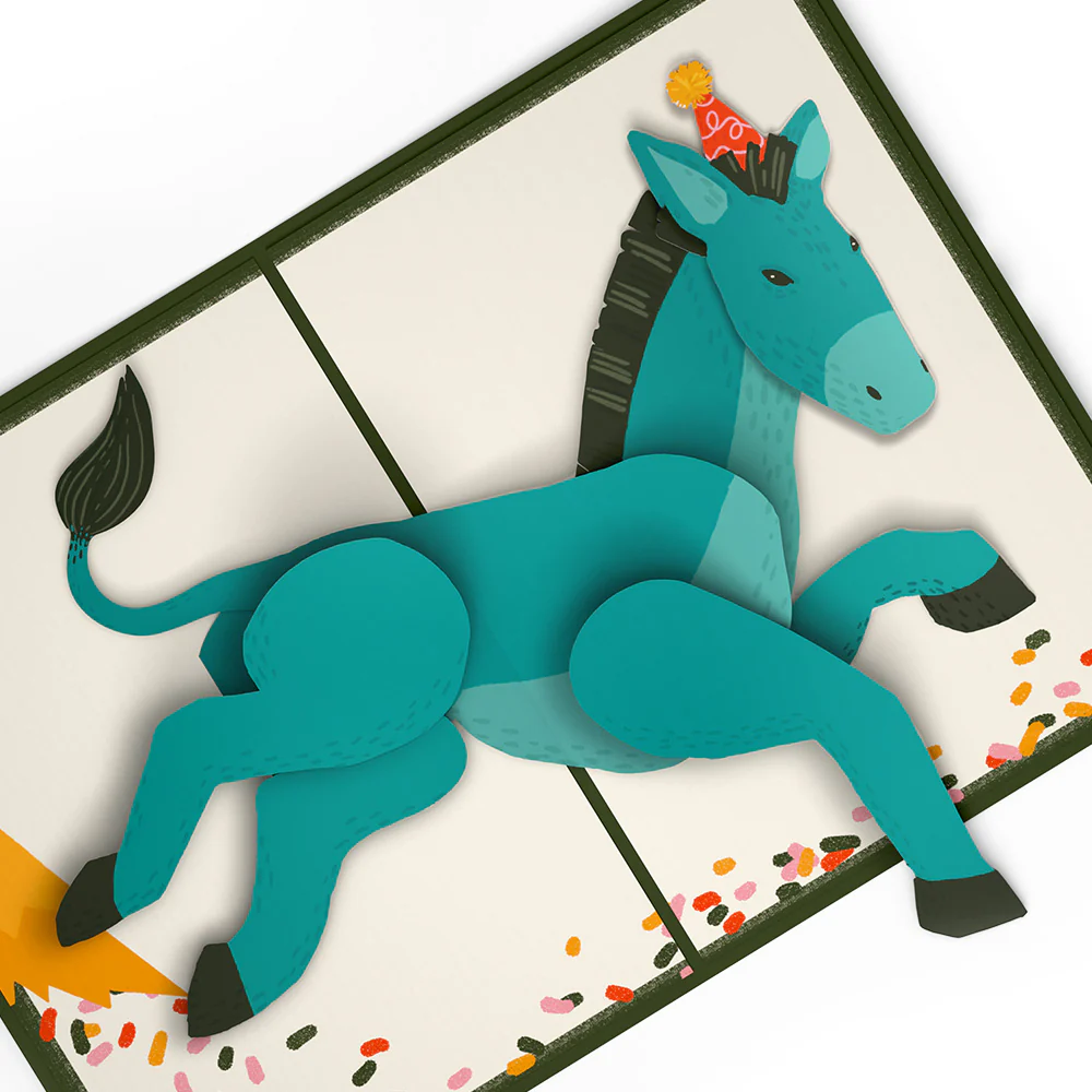 Kick Ass Birthday Pop-Up Card and 40th Kick It Up Sentiment Set - Image 3