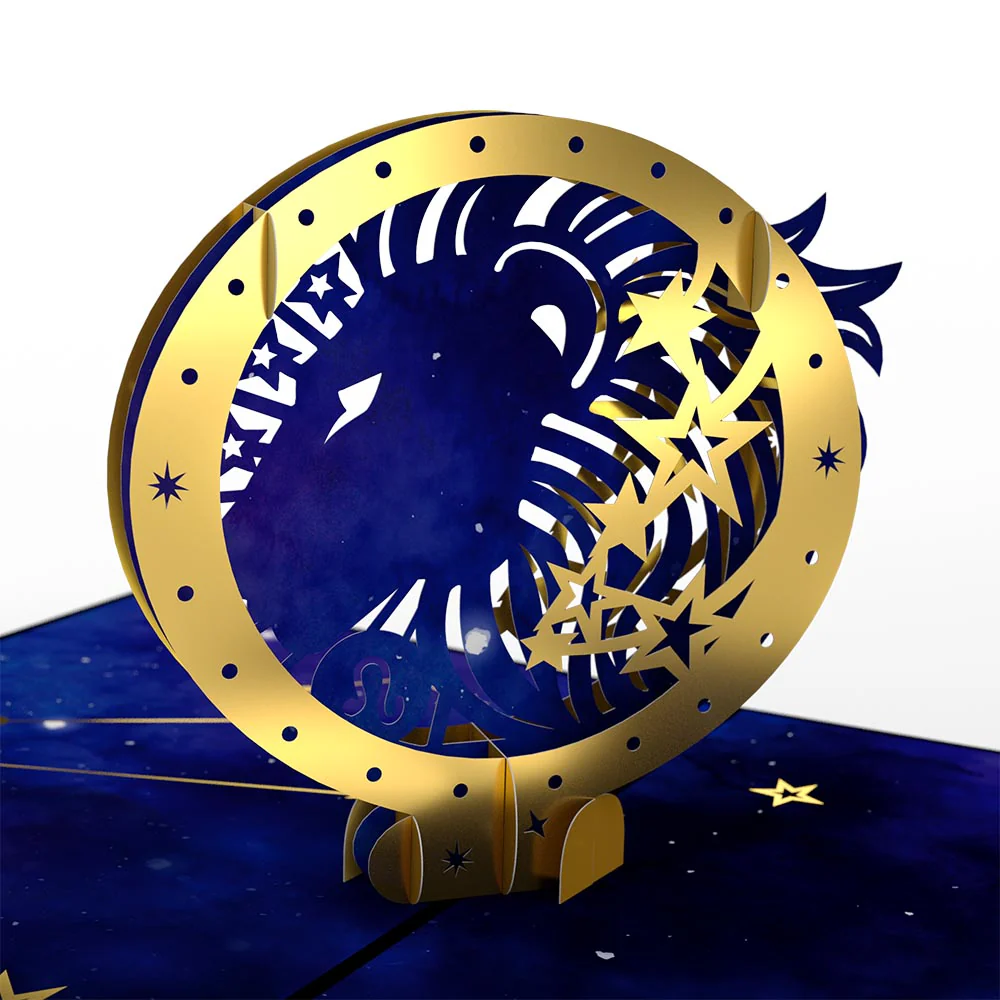 Leo Zodiac Birthday Pop-Up Card and Sentiment Set - Image 3