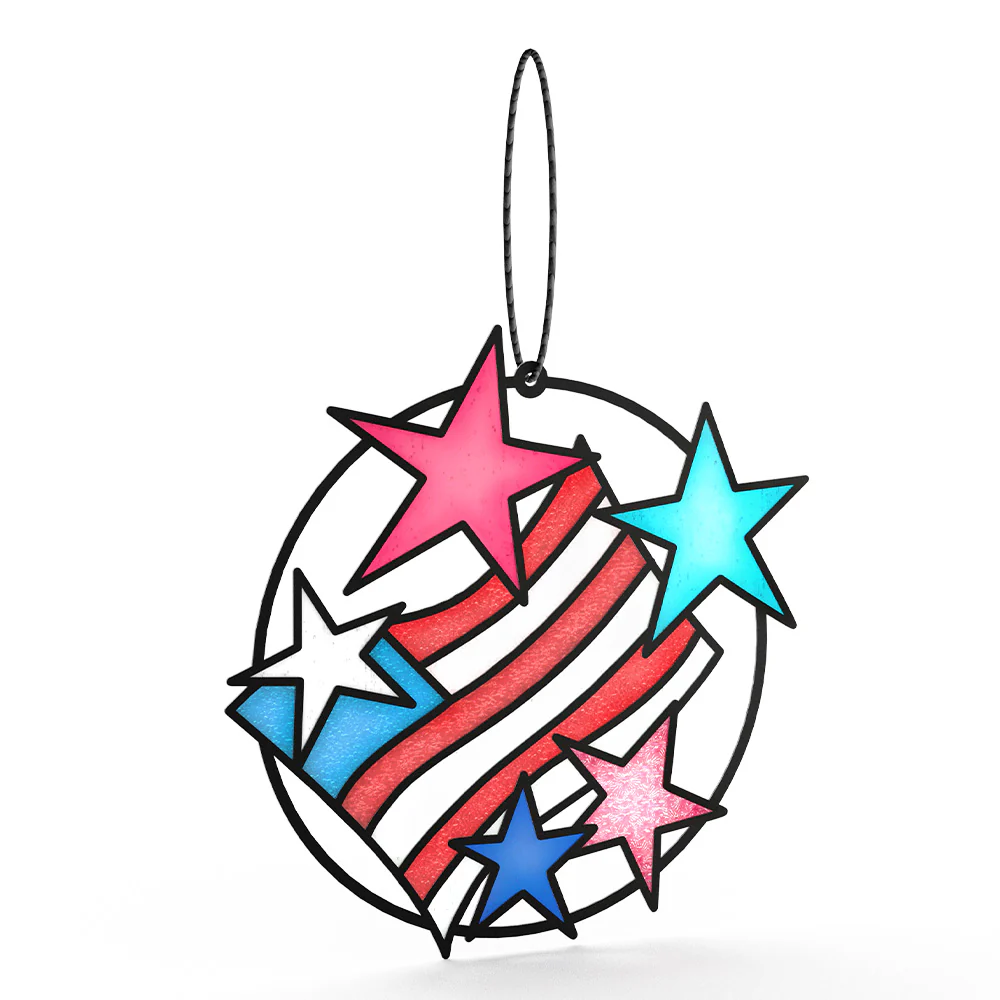 Let Freedom Shine 4th of July Suncatcher Card and Sentiment Set - Image 3