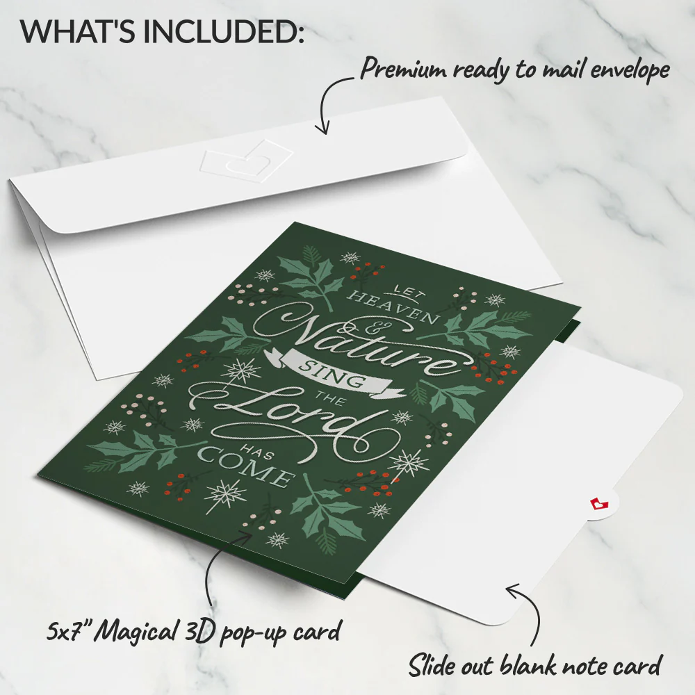 Let Heaven & Nature Sing Christmas Music and Lights Pop-Up Card - Image 6