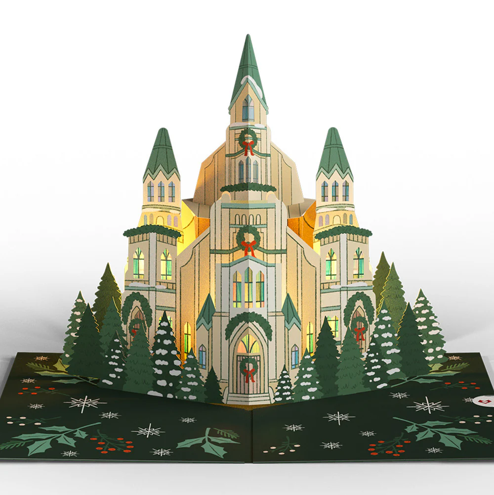 Let Heaven & Nature Sing Christmas Music and Lights Pop-Up Card and Sentiment Set for Teacher - Image 3