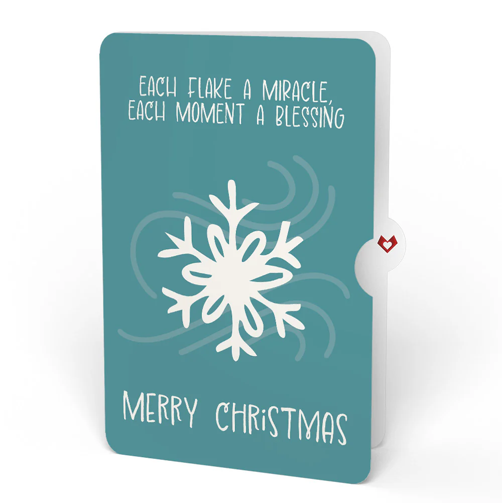 Let It Snow Snowflakes Christmas Suncatcher Card and Sentiment Set - Image 4