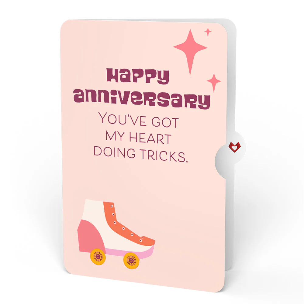 Let the Good Times Roll Roller Skate Anniversary Pop-Up Card and Sentiment Set - Image 4