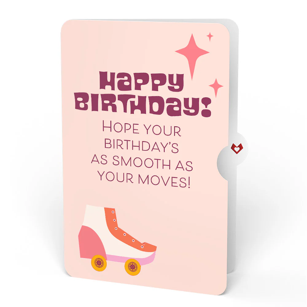 Let the Good Times Roll Roller Skate Birthday Pop-Up Card and Sentiment Set - Image 4