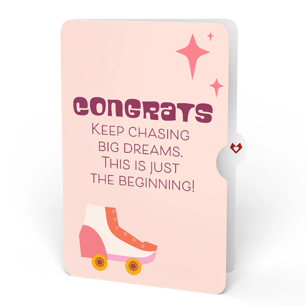 Let the Good Times Roll Roller Skate Congratulations Pop-Up Card and Sentiment Set - Image 4
