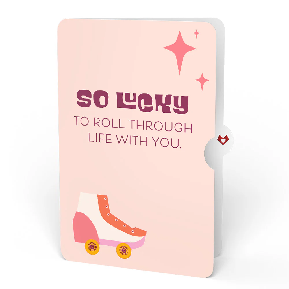 Let the Good Times Roll Roller Skate Love Pop-Up Card and Sentiment Set - Image 4