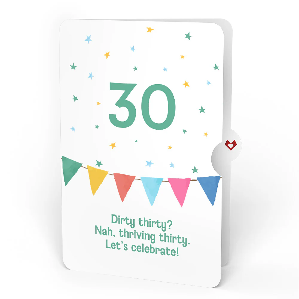Let's Celebrate 30th Birthday Pop-Up Card and Sentiment Set - Image 4
