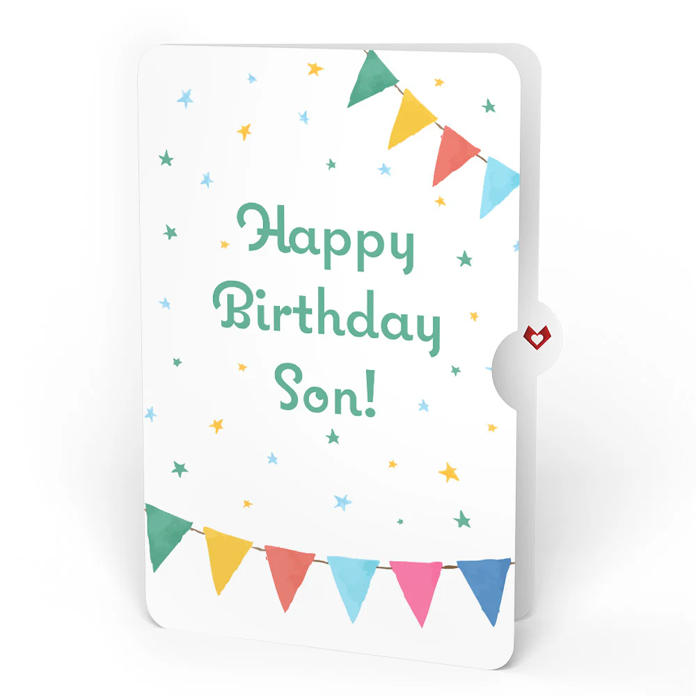 Let's Celebrate Birthday Pop-Up Card and Sentiment Set for Son - Image 4