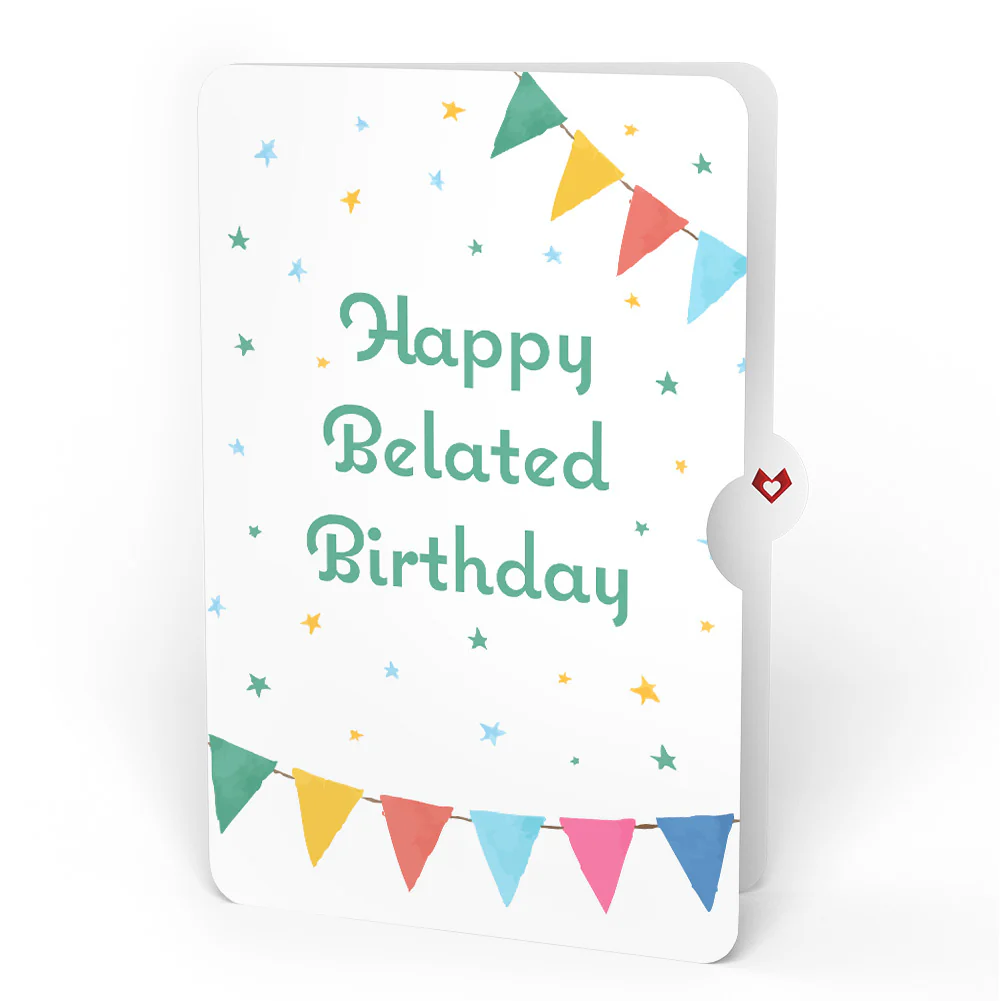 Let's Celebrate Belated Birthday Pop-Up Card and Sentiment Set - Image 4