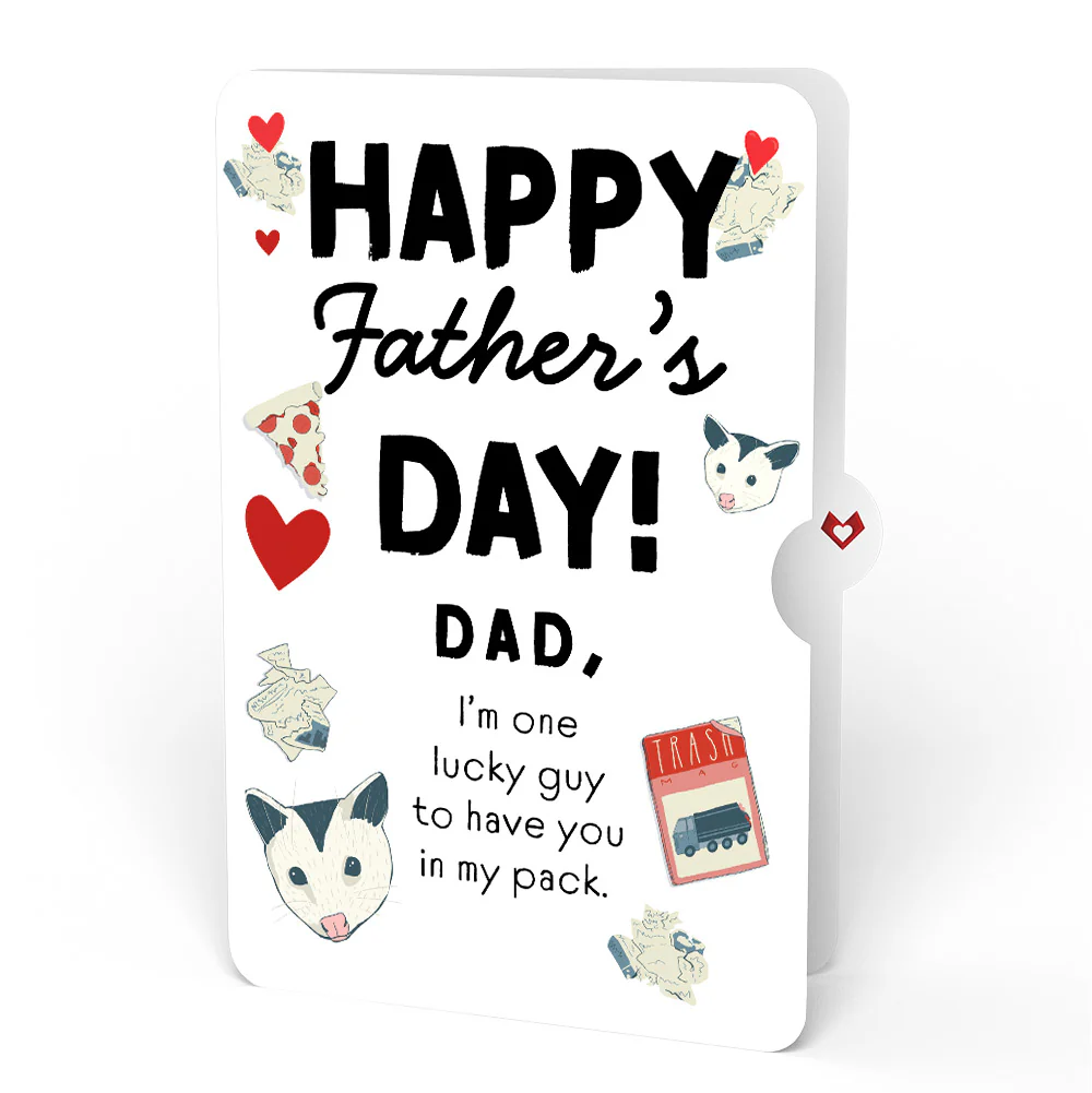 Life Without You Is Trash Possums Father’s Day Pop-Up Card and Sentiment Set for Dad - Image 4