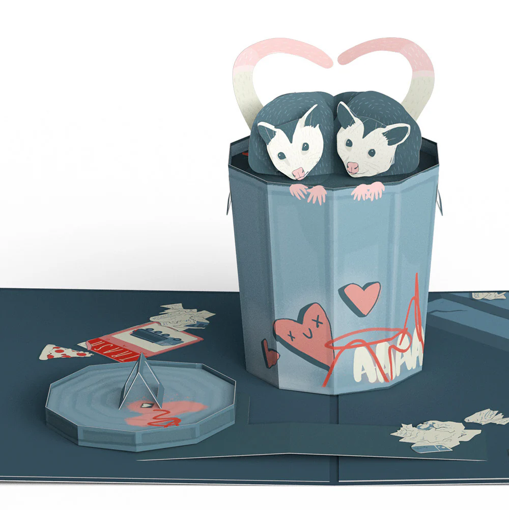 Life Without You Is Trash Possums Father’s Day Pop-Up Card and Sentiment Set for Husband - Image 3
