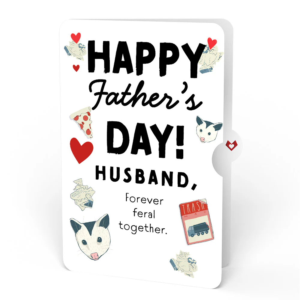 Life Without You Is Trash Possums Father’s Day Pop-Up Card and Sentiment Set for Husband - Image 4