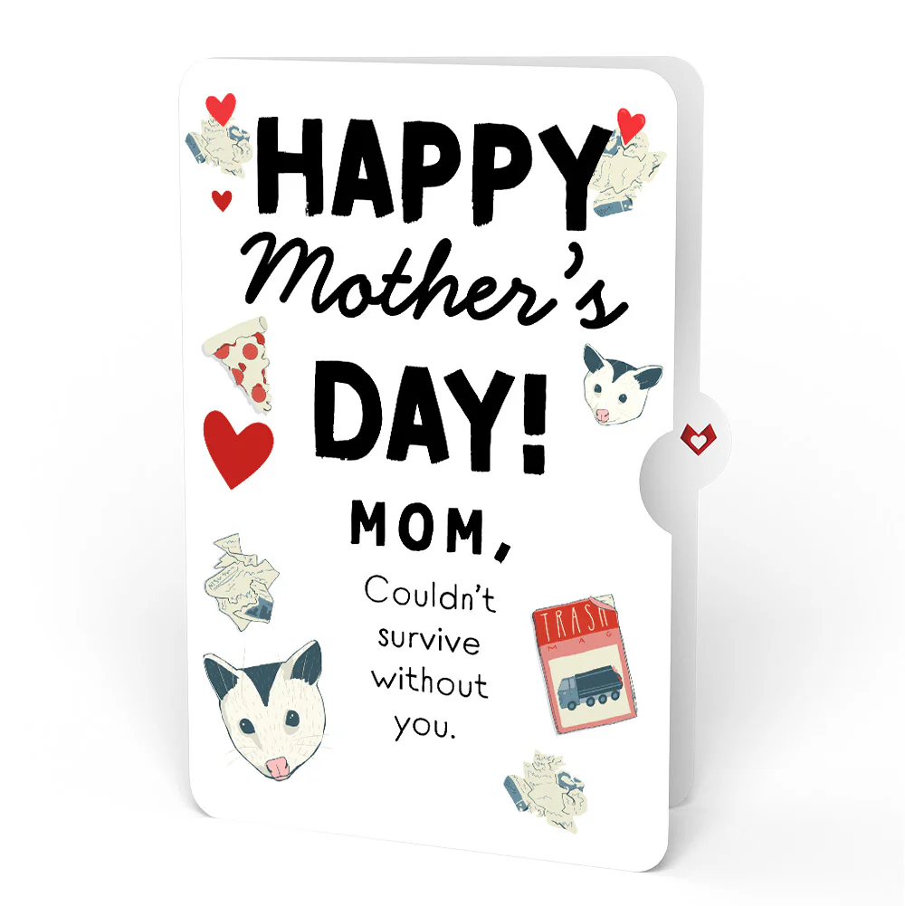 Life Without You Is Trash Possums Mother’s Day Pop-Up Card and Sentiment Set for Mom - Image 4