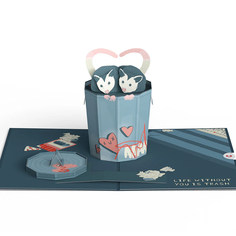 Life Without You Is Trash Possums Pop-Up Card - Image 5
