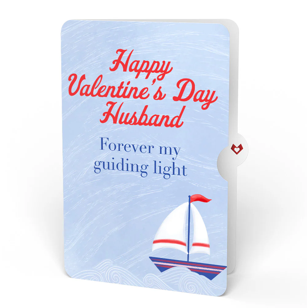 Light of My Life Valentine Light-Up Pop-Up Card and Sentiment Set for Husband - Image 4