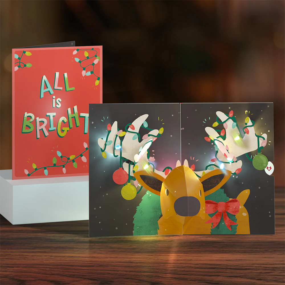 Holiday Light-Up Card 4 Pack - Image 2