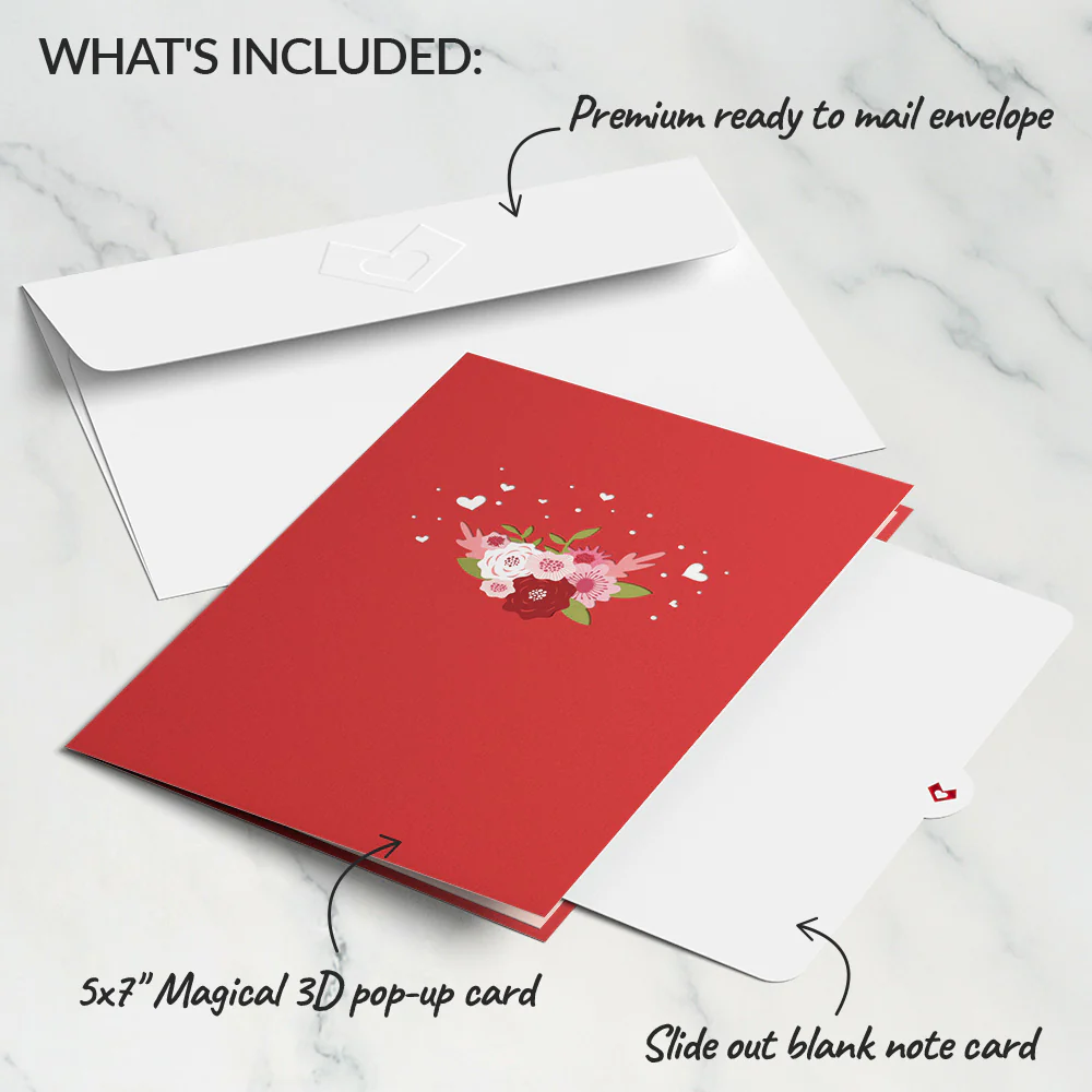 Love Basket Pop-Up Card - Image 5
