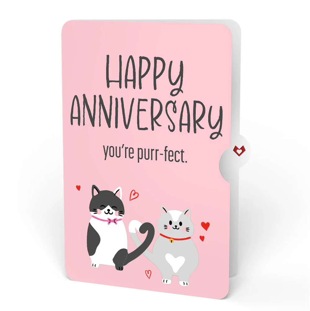 Love Cats Anniversary Pop-Up Card and Purrfect Cats Sentiment Set - Image 4