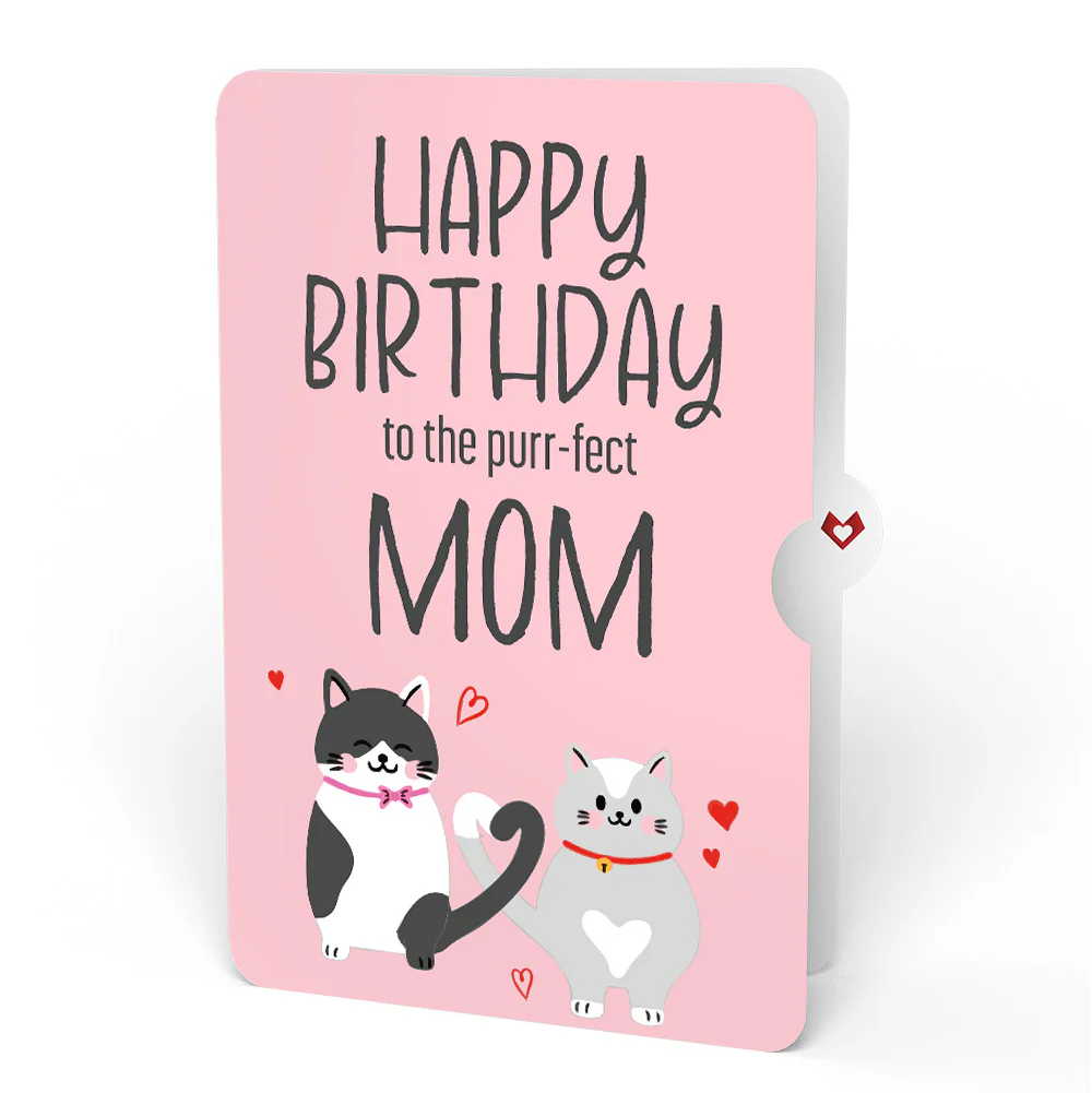 Love Cats Birthday Pop-Up Card and Sentiment Set for Mom - Image 4