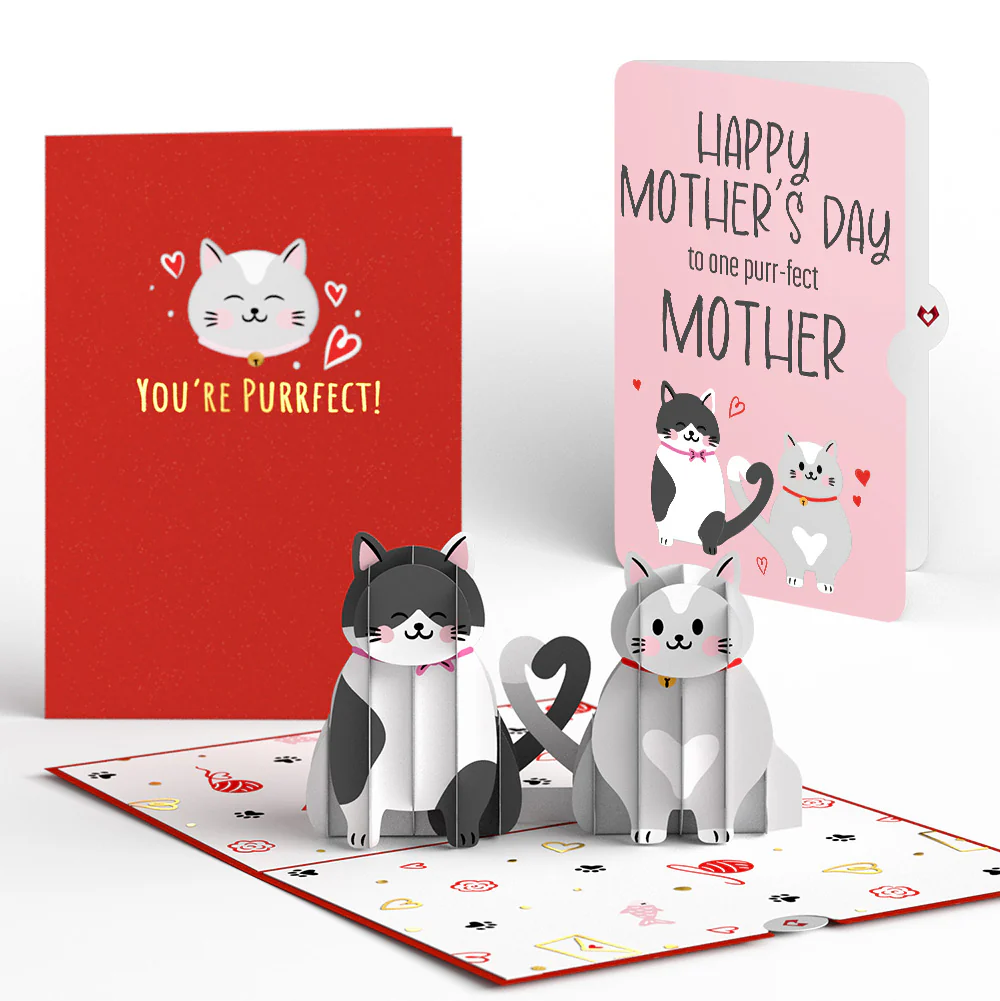 Love Cats Mother’s Day Pop-Up Card and Sentiment Set for Mom