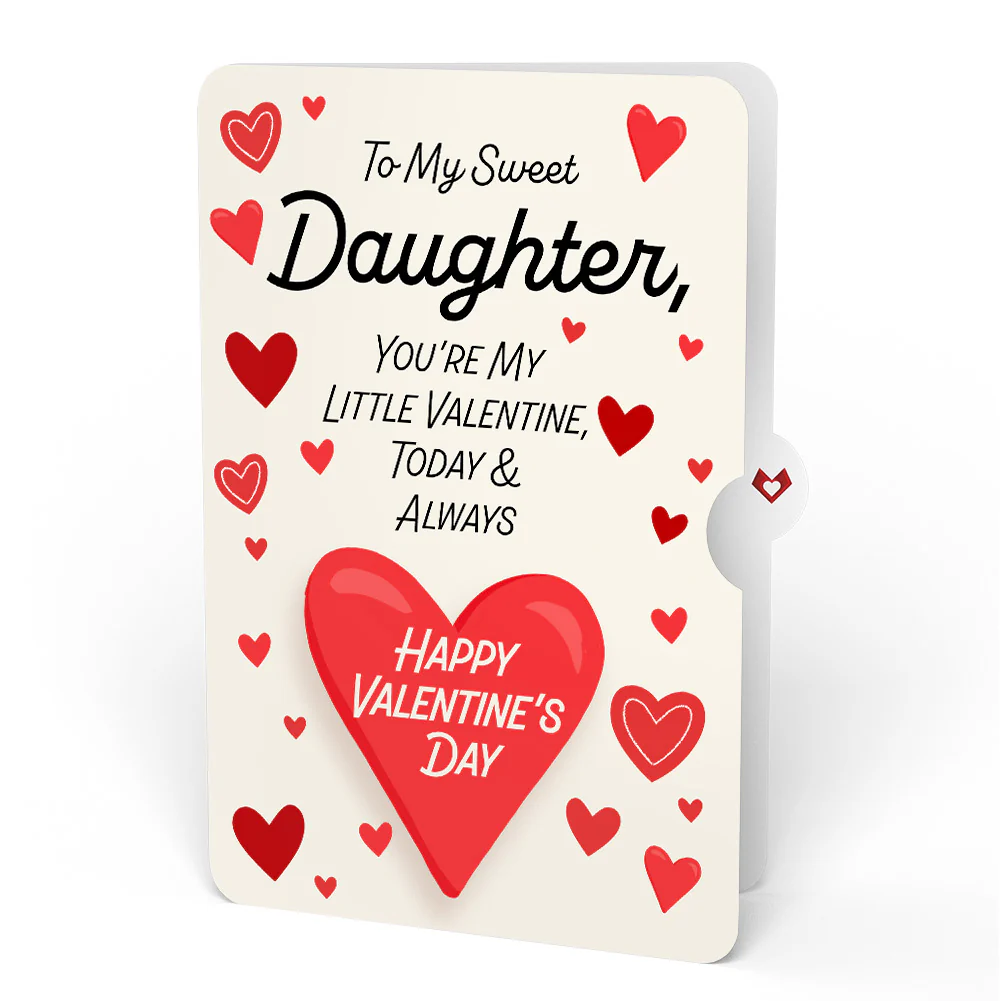 Love Delivery Truck Pop-Up Card and Full of Hearts Valentine Sentiment Card for Daughter - Image 4