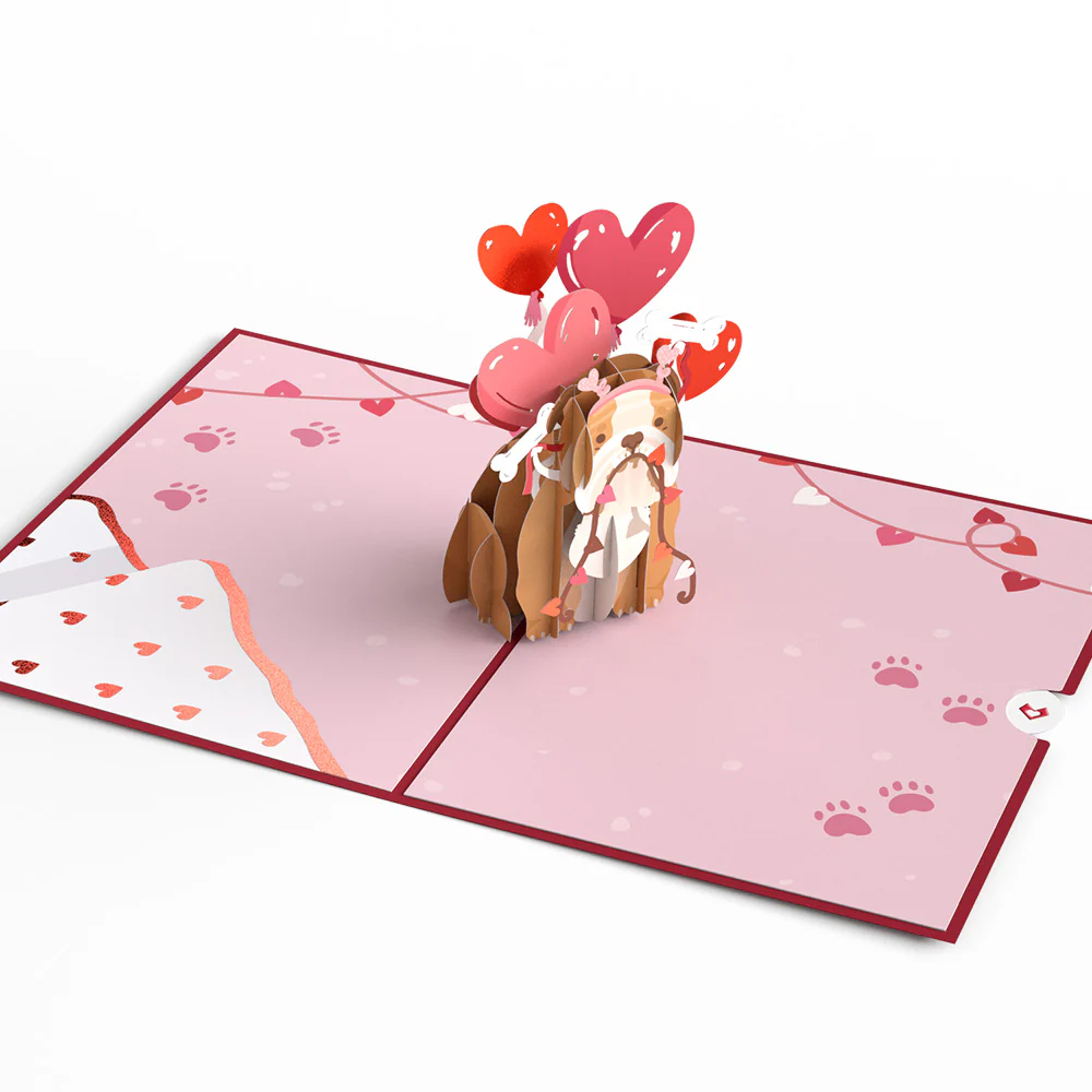 Love Dog Pop-Up Card - Image 3
