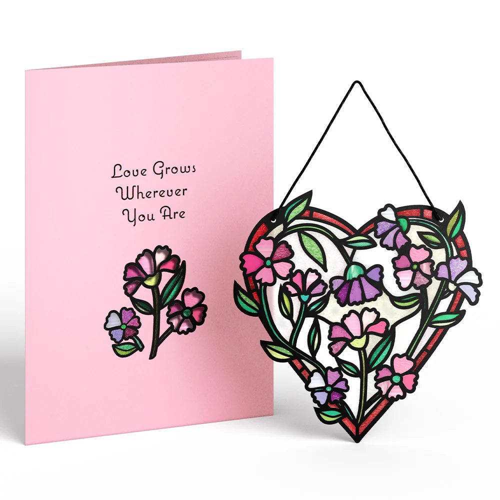 Love Grows Wherever You Are Suncatcher Card & Bouquet Bundle - Image 2