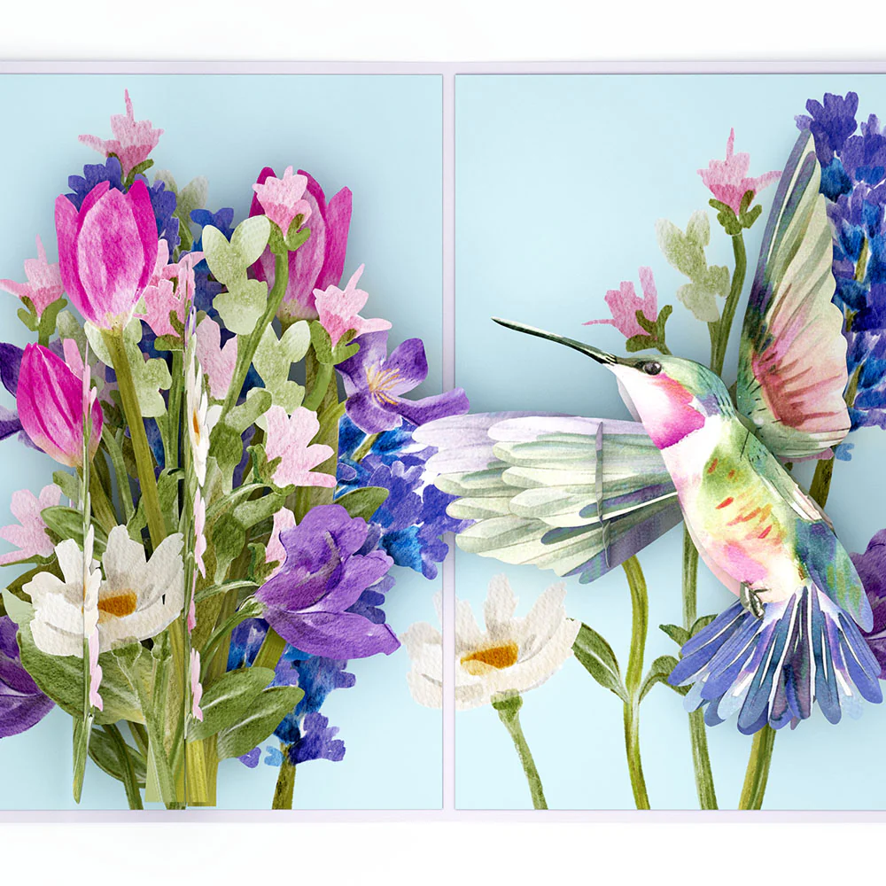 Love in Bloom Hummingbird Mother's Day Pop-Up Card and Sentiment Set - Image 3