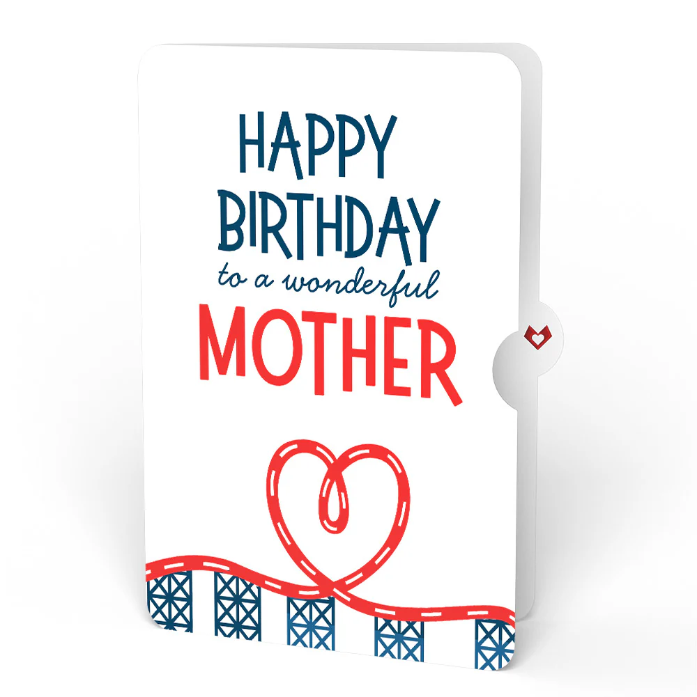 Love Rollercoaster Birthday Pop-Up Card and Sentiment Set for Mom - Image 4