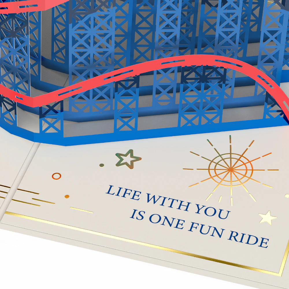 Love Rollercoaster Pop-Up Card - Image 3