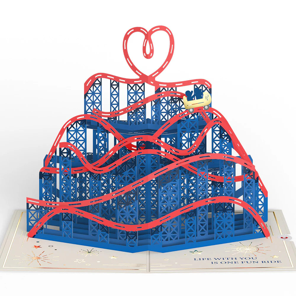 Love Rollercoaster Pop-Up Card - Image 4