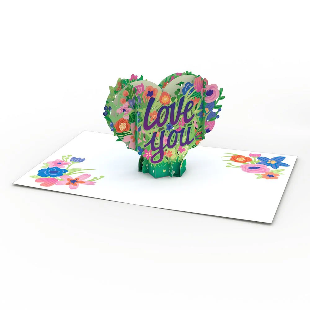 Love You Flower Heart: Paperpop® Card - Image 3