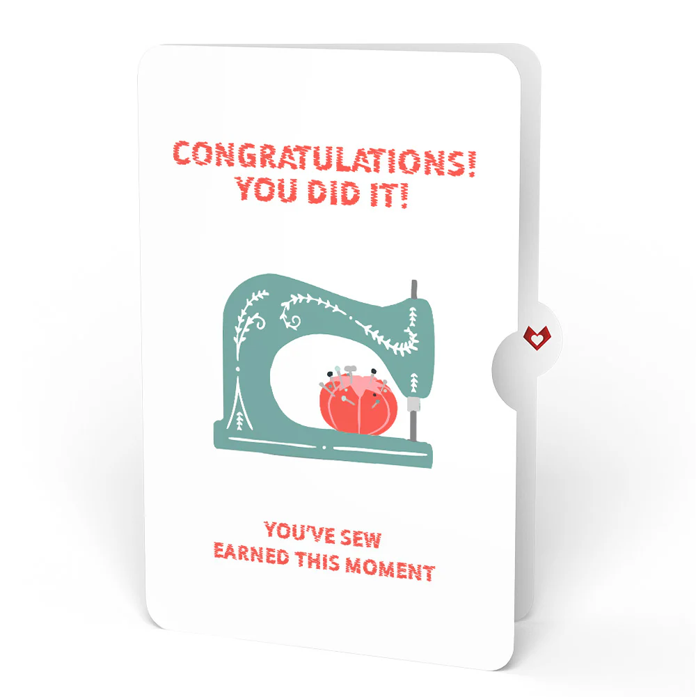 Love You Sew Much Congratulations Pop-Up Card and Sentiment Set - Image 4