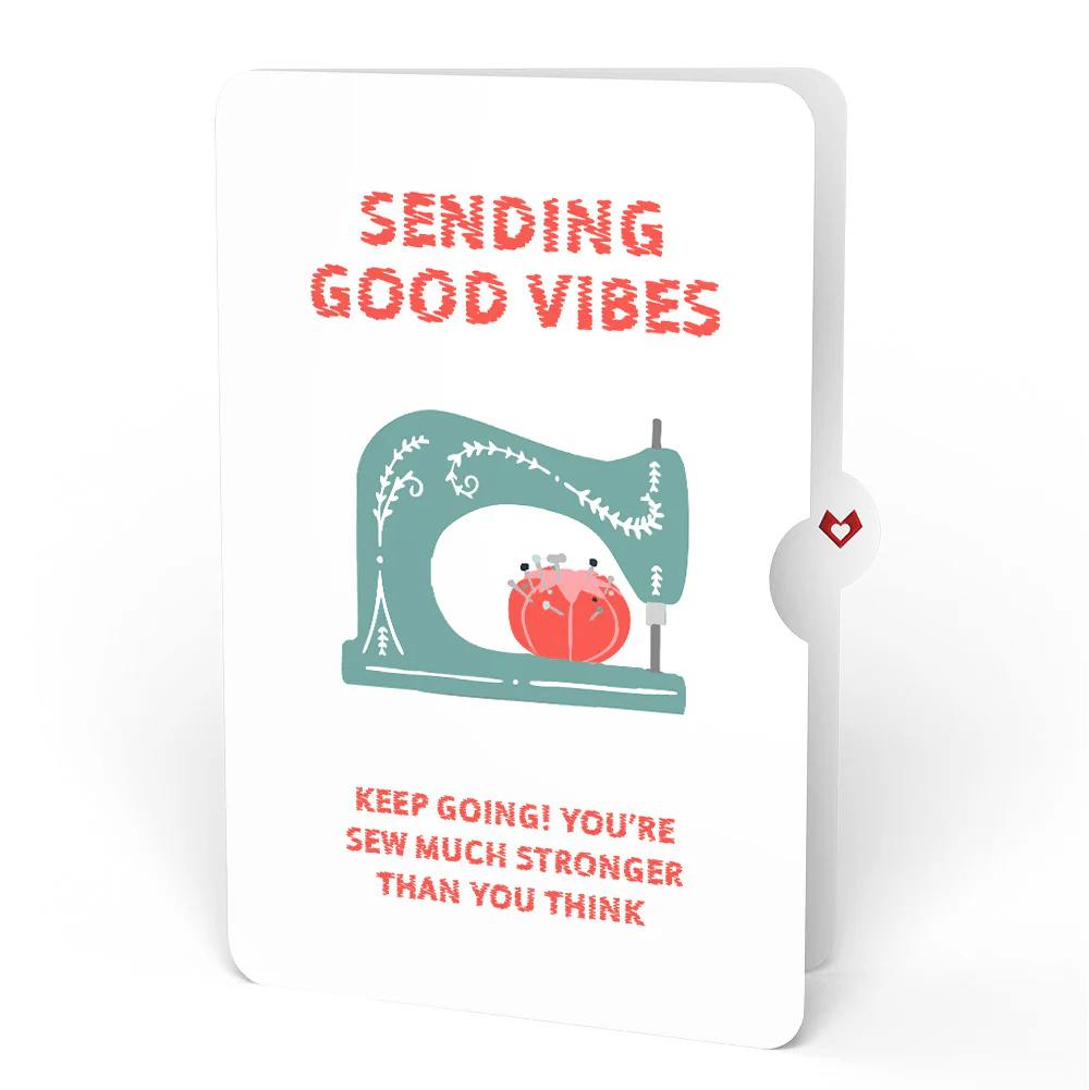 Love You Sew Much Encouragement Pop-Up Card and Sentiment Set - Image 4