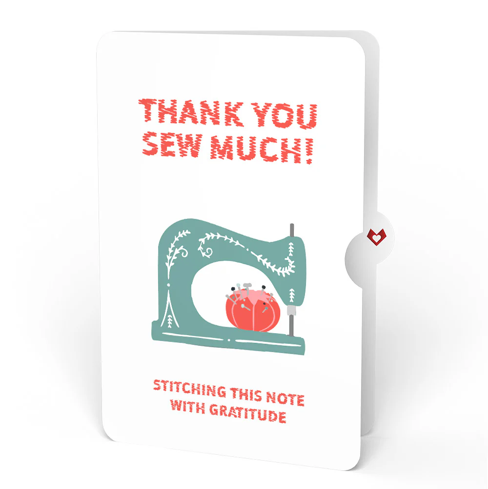 Love You Sew Much Thank You Pop-Up Card and Sentiment Set - Image 4