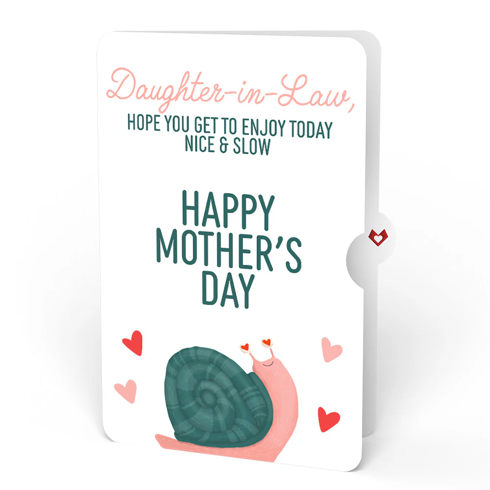 Love You Slow Much Snail Mother’s Day Pop-Up Card and Sentiment Set for Daughter-in-law - Image 4