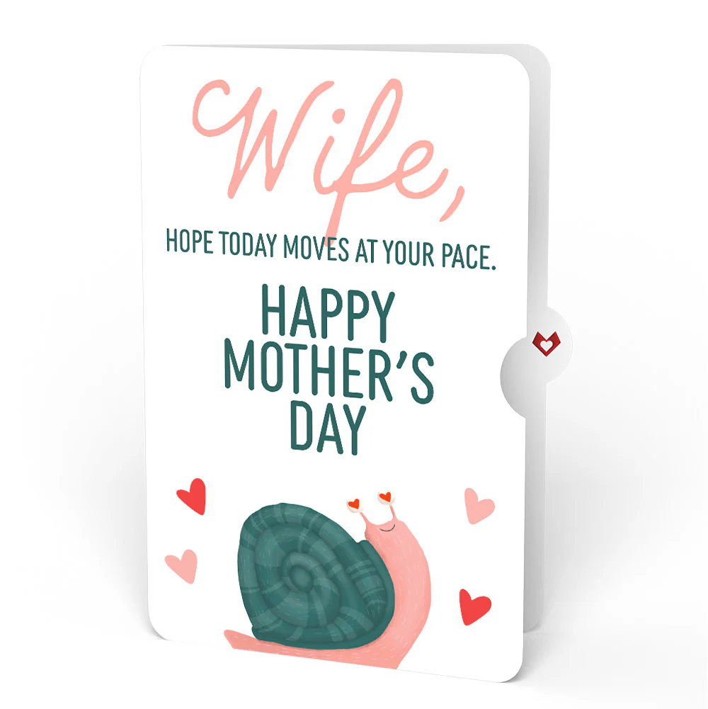 Love You Slow Much Snail Mother’s Day Pop-Up Card and Sentiment Set for Wife - Image 3
