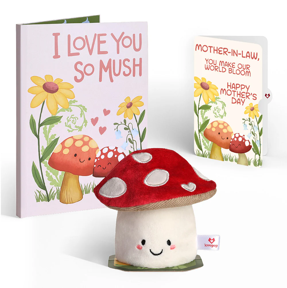 'Love You So Mush' Mother’s Day Plushpop Card and Sentiment Set for Mother-in-Law