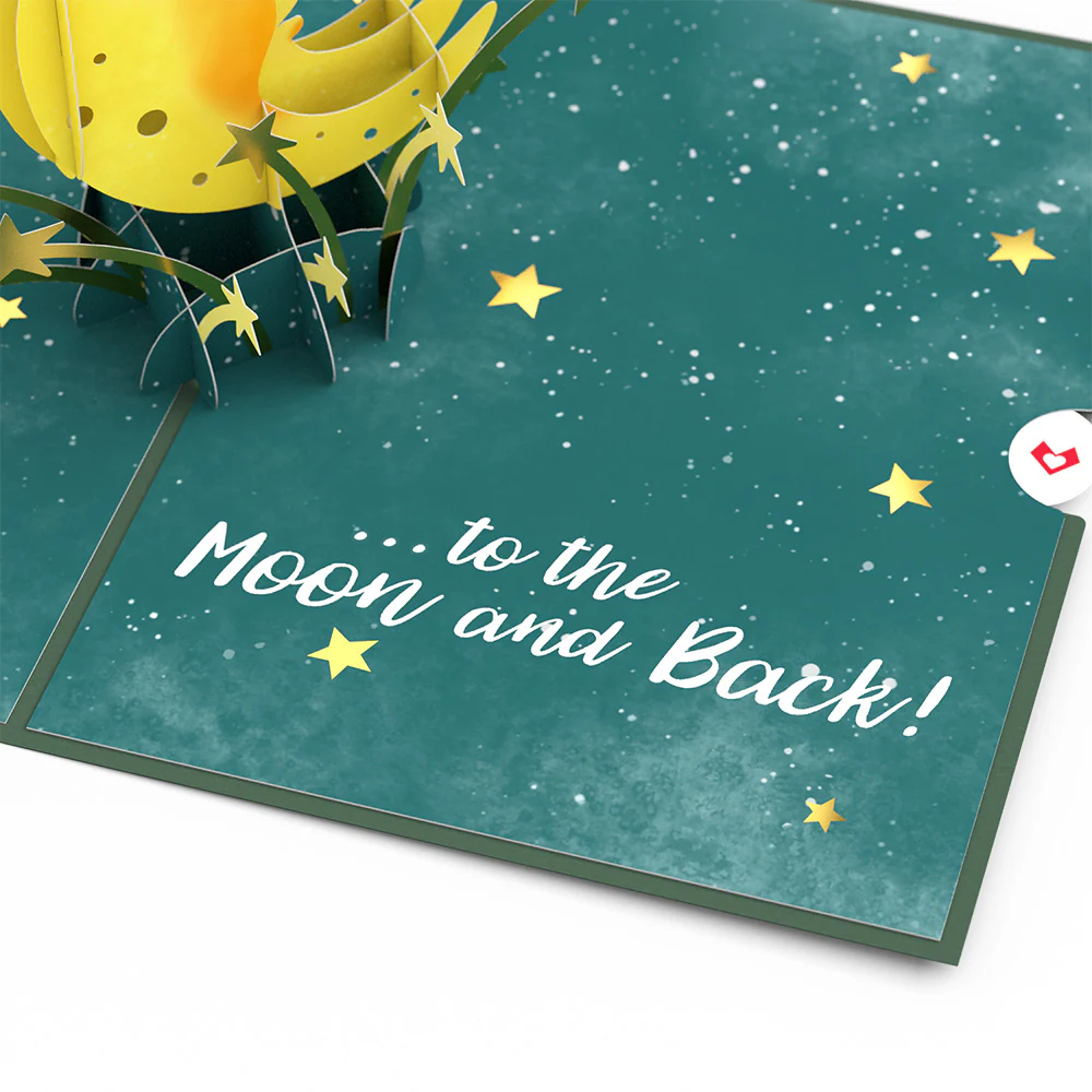 Love You to the Moon and Back Pop-Up Card - Image 2