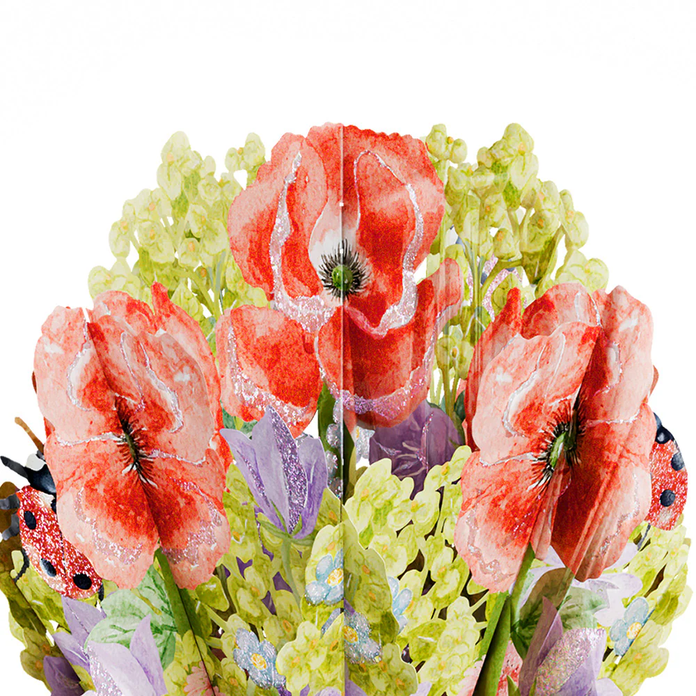 Lovely Ladybug Love Glitter Bouquet and Sentiment Set - Image 3