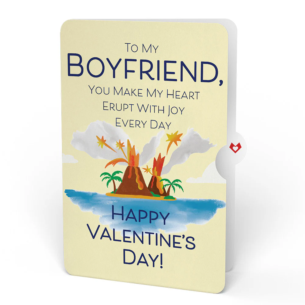 I Lava You Valentine Pop-Up Card and Sentiment Set for Boyfriend - Image 4