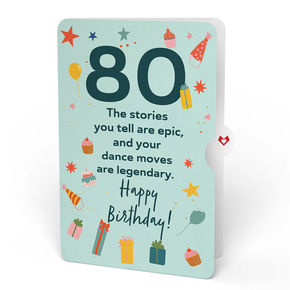 80th Birthday Truck Pop-Up Card and Sentiment Set - Image 4