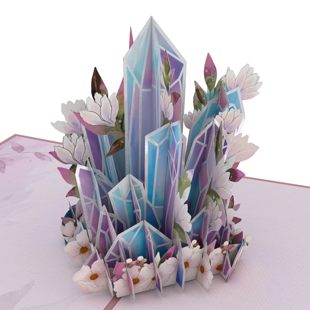 Good Vibes Crystals Birthday Pop-Up Card and Capricorn Zodiac Sentiment Set - Image 3