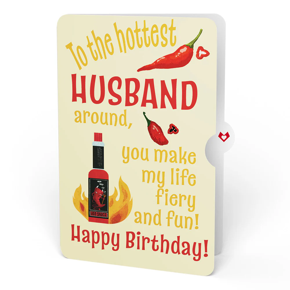Send Noods Spicy Birthday Pop-Up Card and Sentiment Set for Husband - Image 4