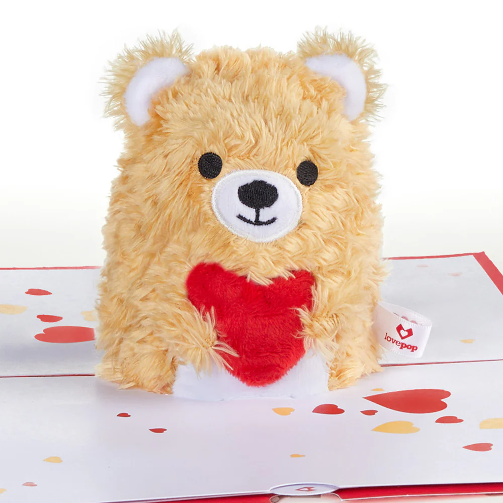 You're The Beary Best Valentine Plushpop Card and Sentiment Set for Daughter - Image 3