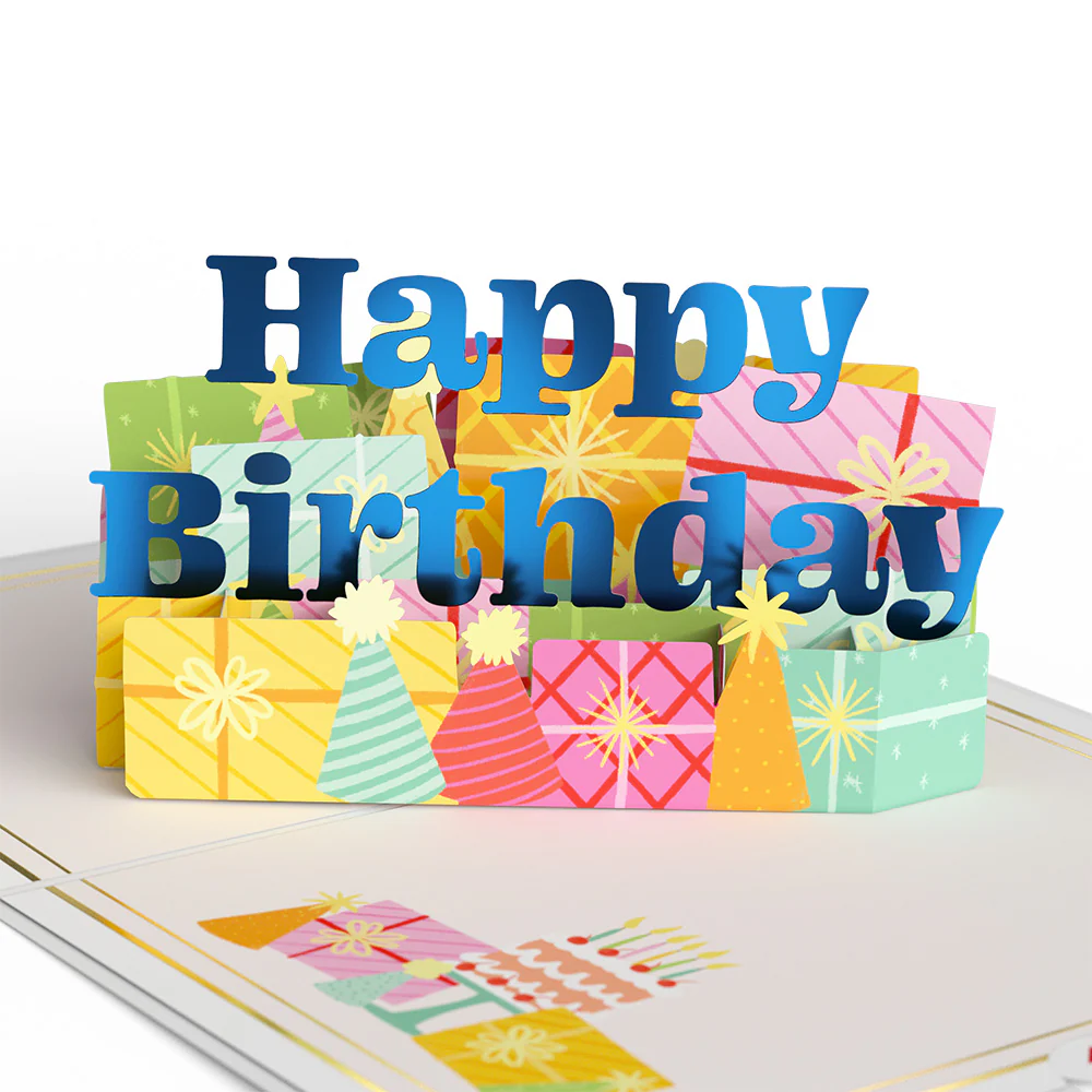 Wishing You a Happy 70th Birthday Pop-Up Card and Sentiment Set - Image 3