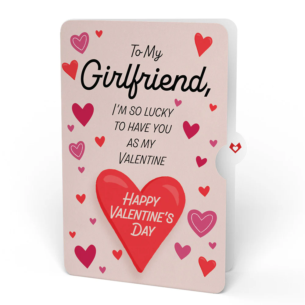 Pizza Love Valentine Pop-Up Card and Sentiment Set for Girlfriend - Image 4