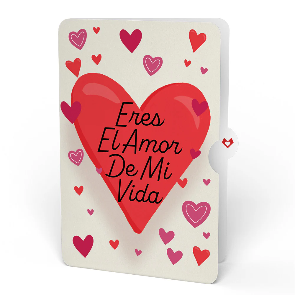 Pizza Love Eres El Amor De Mi Vida Valentine Pop-Up Card and Sentiment Set - Image 4