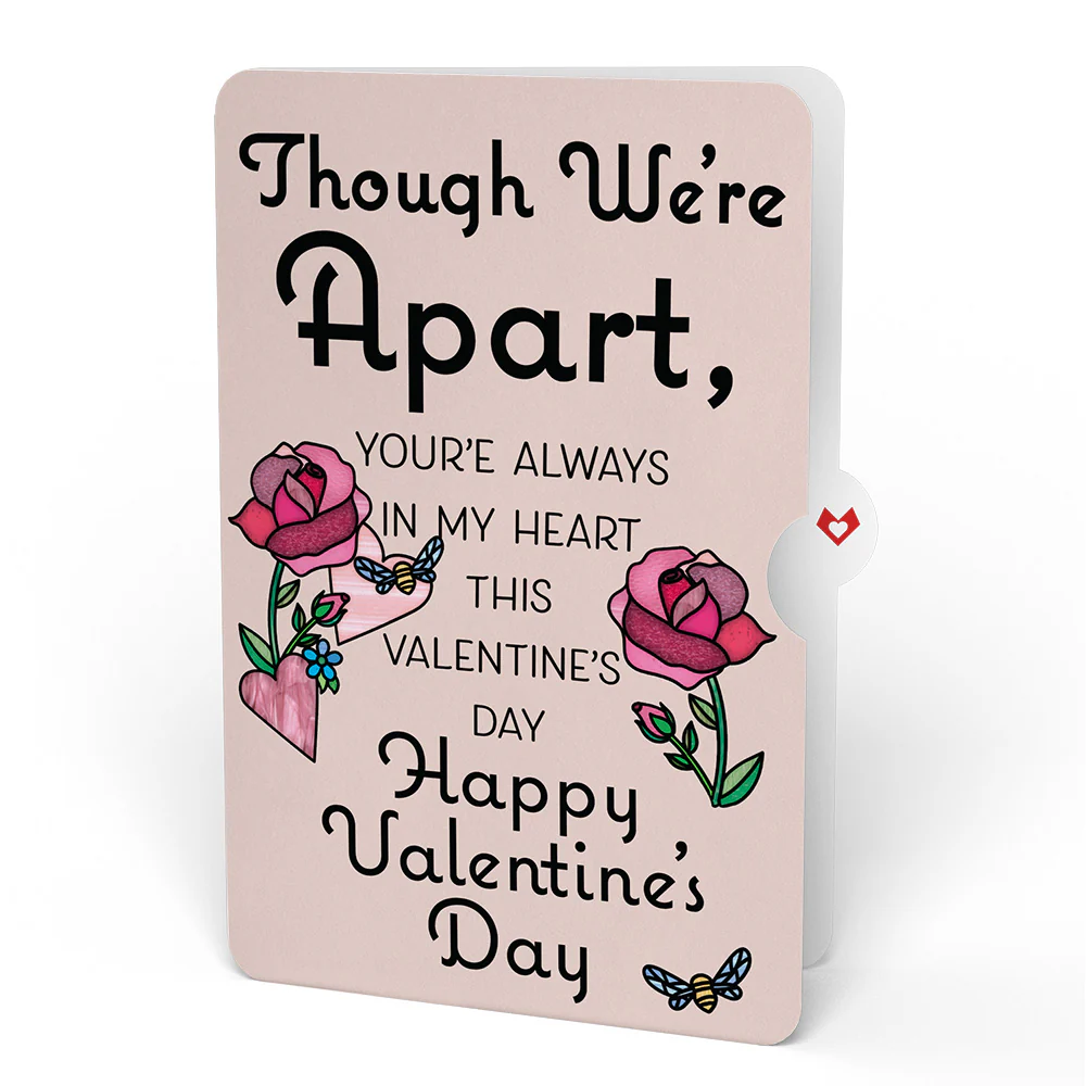Bee Mine Suncatcher Though Apart Valentine Pop-Up Card and Sentiment Set - Image 4
