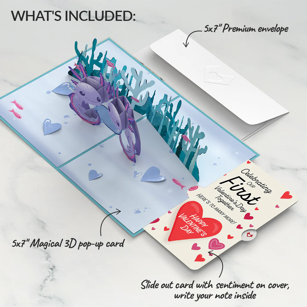 Love You A-Lotl Our First Valentine Together Pop-Up Card and Sentiment Set - Image 2
